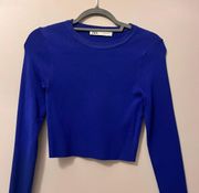 Blue Cropped Sweater