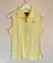 NWT  Rum Pastel Yellow Golf Tank Top Size Medium