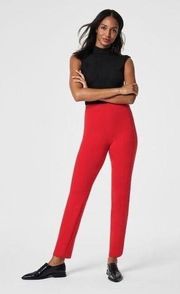 Spanx Women's The Perfect Pant, Slim Straight In True Red Size Small NWT