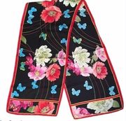 Landau Studio Butterfly Floral Long Scarf