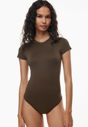 brown bodysuit