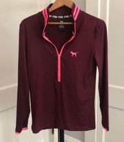 PINK - Victoria's Secret Victoria’s Secret pink size small ultimate long sleeve zip shirt