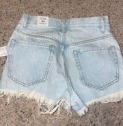 High-Waisted Denim Shorts