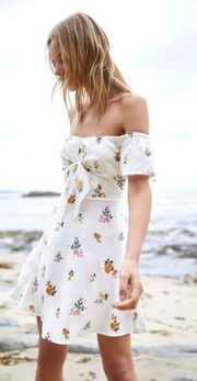 Tie Front Floral Dress