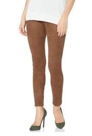 Catherine Malandrino Tan Faux Leather Snakeprint Leggings size XS