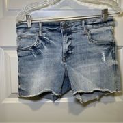 Kut from the Kloth Light Wash Denim Gidget Fray Short 4