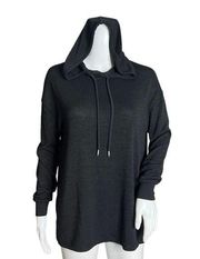 Aritzia Wilfred Free Sweater Womens XS Black Hoodie Casual Neutral Minimalist