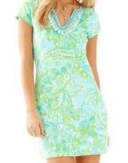 Lilly Pulitzer Harper Pom Pom Dress in Any Fins Possible- Size Medium