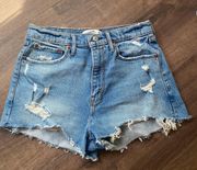 Abercrombie High rise mom Shorts