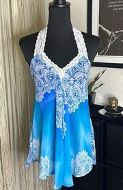 In Bloom Blue Slip Dress