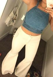 Braided Blue Jean Top