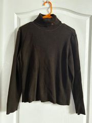 Vintage Lauren  Brown Turtleneck Size XL. 2842