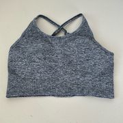 AYBL Grey Crisscross Back Sports Bra