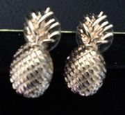 Badgley Mischka Pineapple 3 D Earrings Posts