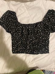 Puffy Sleeve Crop Top