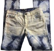 VANS Bleached Five Pocket Straight Leg Mid-Rise Jeans size 7