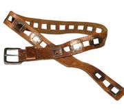 Buckle brand belt rustic square grommet medium