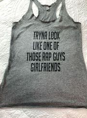 Next Level Rap guys girlfriend Tank Top Size medium