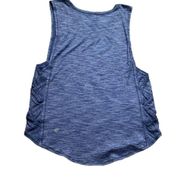 Lululemon  Womens 4 Blue Var-City Limited Edition Criss Cross Tank Top