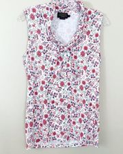 Pendleton Floral Sailor Neck Tank Top Size S