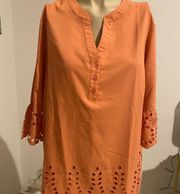NWOT Blair Orange Dress SIze L.