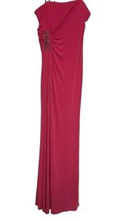 Laundry by Shelli Segal bougainvillea pink strapless cocktail/prom dress size 8