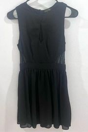 Black see through lace sides and back dress size small