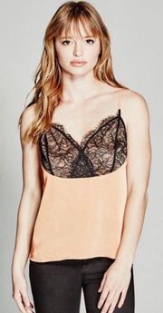 satin scalloped lace camisole Cami