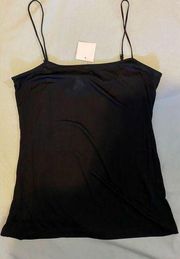 $395 NWT Akris Punto 36 4 Cami Tank Top Shirt Camisole Black Stretch Knit Jersey