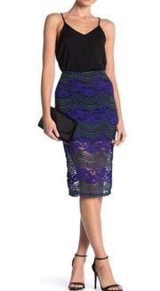 Romeo & Juliet Couture Lace Pencil Skirt MIDI M