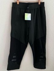 NWT Missguided Active Bondage Black Crop Legging Athleisure Workout US 8