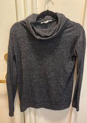 Grey Turtleneck Sweater 