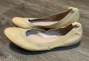 Banana Republic Ballet Flat Patent Leather Nude Size 9 Pre-owned