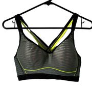 Victoria Secret Incredible Sport Bra 34C Wireless Adjustable Crossback Straps