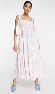 Square Neck Maxi Picnic Dress