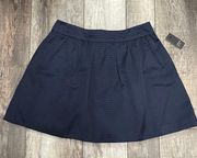 NWT  Novel Navy Bright Now A-Line Mini Skirt Blue Size 12
