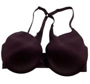 La Senza Women Size 32DD Body Kiss Maroon Push Up Bra Front Closure (10G-4)