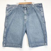 Polo Ralph Lauren Womens Drawstring Carpenter Short Denim Classic Size 42 FLAW