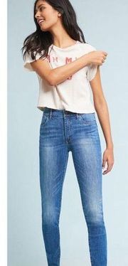 Anthropologie Pilcro Size 27‎ High Rise Denim Skinny Jeans Distressed G0166