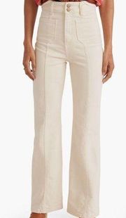 Marine Layer Archive Flare Jeans in Ecru White Size 4 NWT