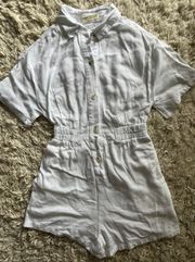 Rustic shirt short jumpsuit