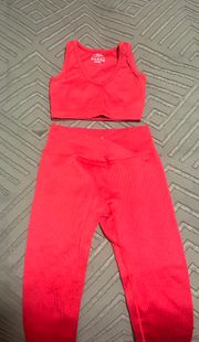 Amazon Red Two Piece Set