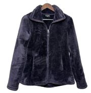 32 Degrees Heat Faux Fur Jacket Women's S Full Zip Plush Fleece Active Outdoor