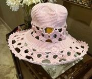 Head's Up by Rico Crochet Bucket Hat Flower Boho Festival Sun Hat