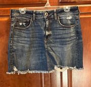 Outfitters Jean Mini Skirt