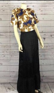 American Vintage black maxi underskirt black with adjustable waist