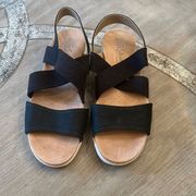 Lifestride Black Sandal size 8.5