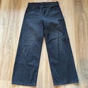 American Eagle Black Wide Leg Jeans