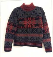 Vintage High Sierra Knit Winter Turtleneck Sweater