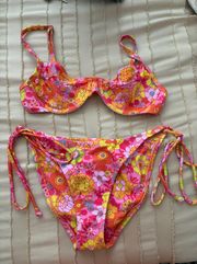 Sunny sangria Swimsuit Set